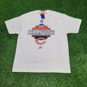 Vintage 2001 Chicago-Bears Shirt Large 23x29 NFV-Central Division